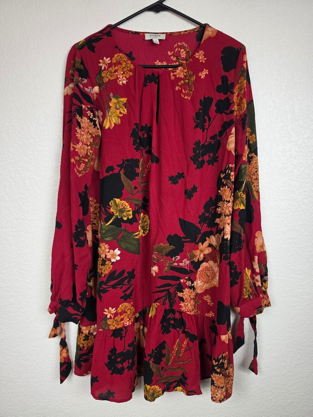 Anthropologie Umgee USA Medium Floral Red Dress